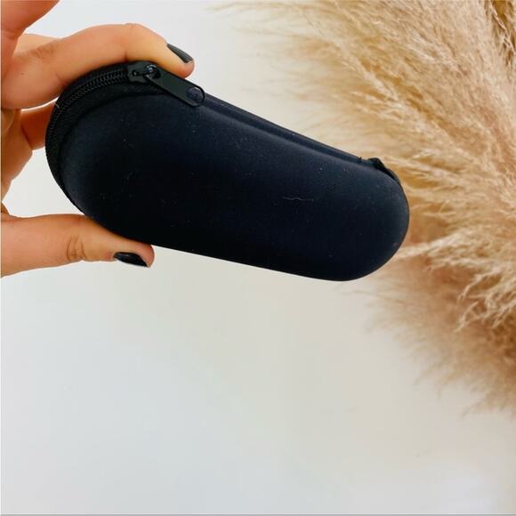 ZEROUV NORDSTROM Matte Black Red Ombre Lens Plastic Wayfarer Sunglasses Sunnies - Picture 6 of 6